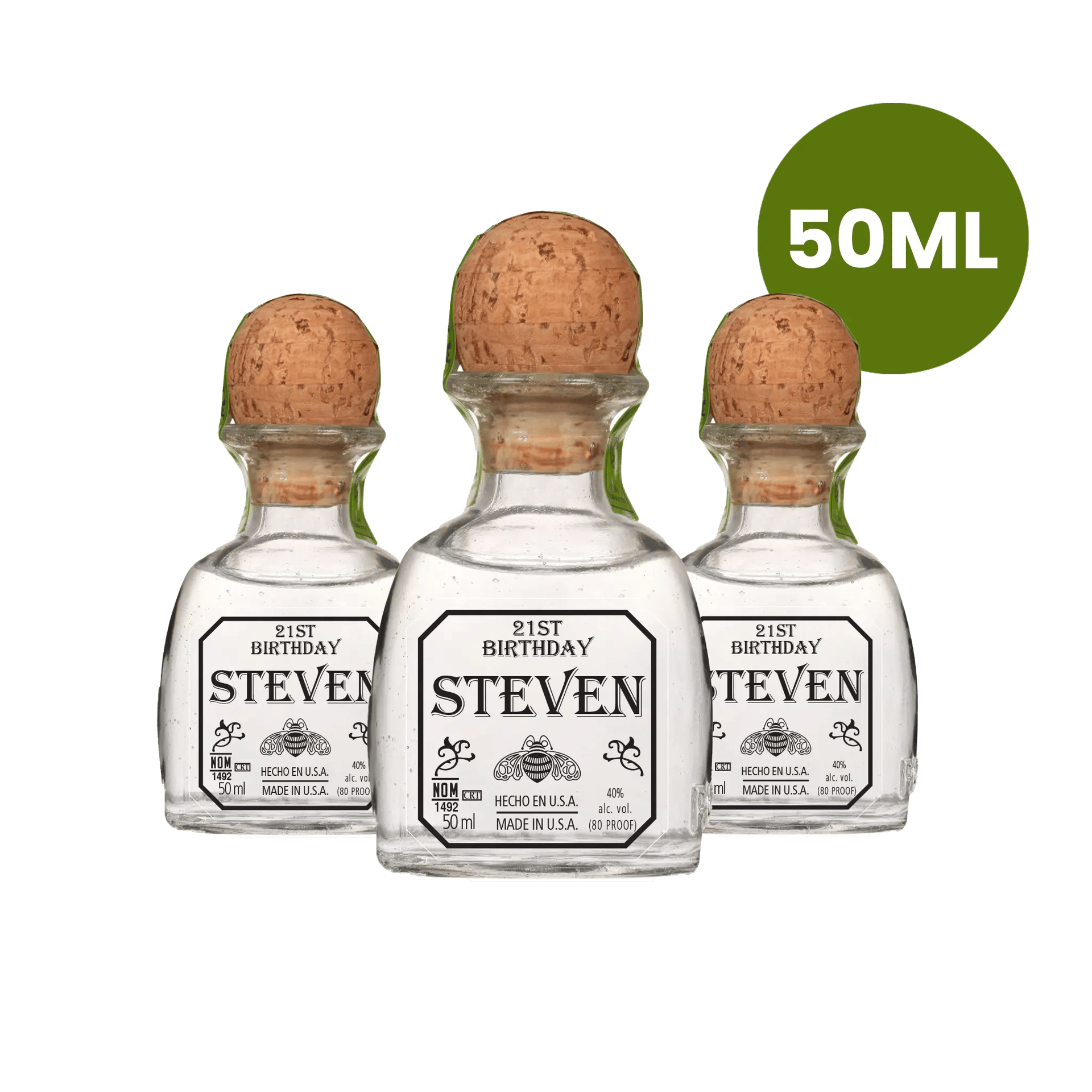 Custom Patron Tequila Mini Labels - 50ml