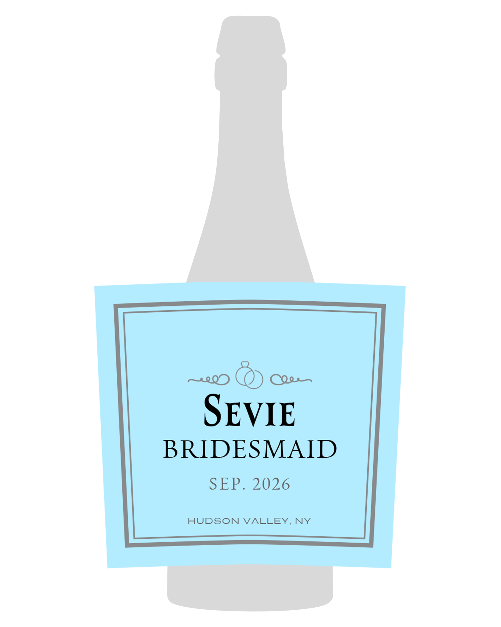 Personalized Prosecco Label